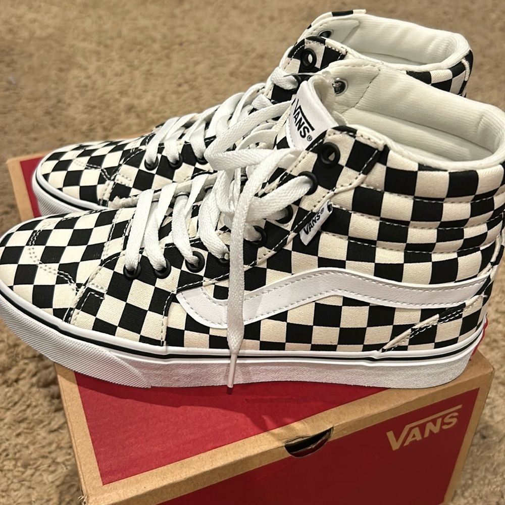 Brand new checkered Vans